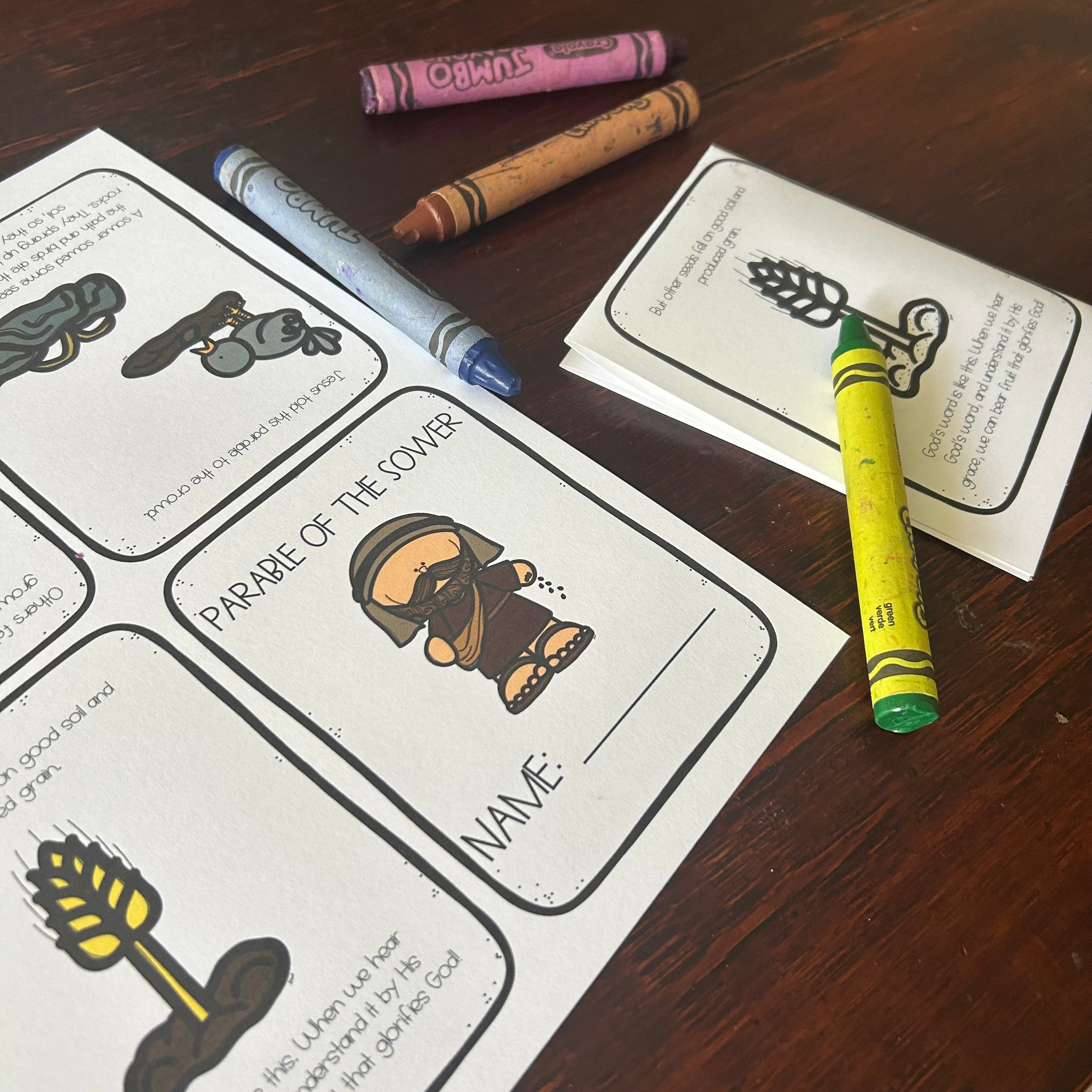 Parable of the Sower | Mini Book Printable