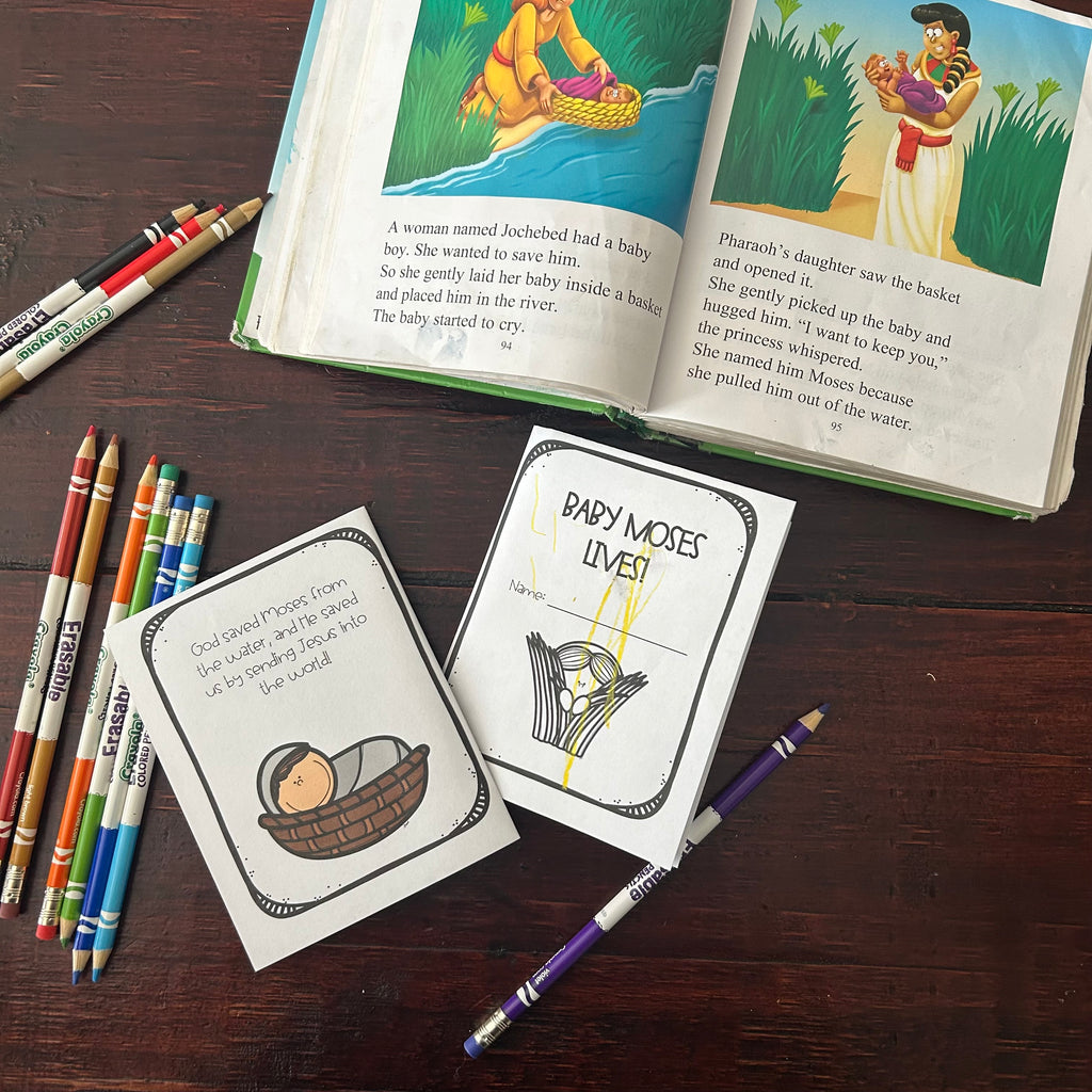 Baby Moses | Mini Book Printables