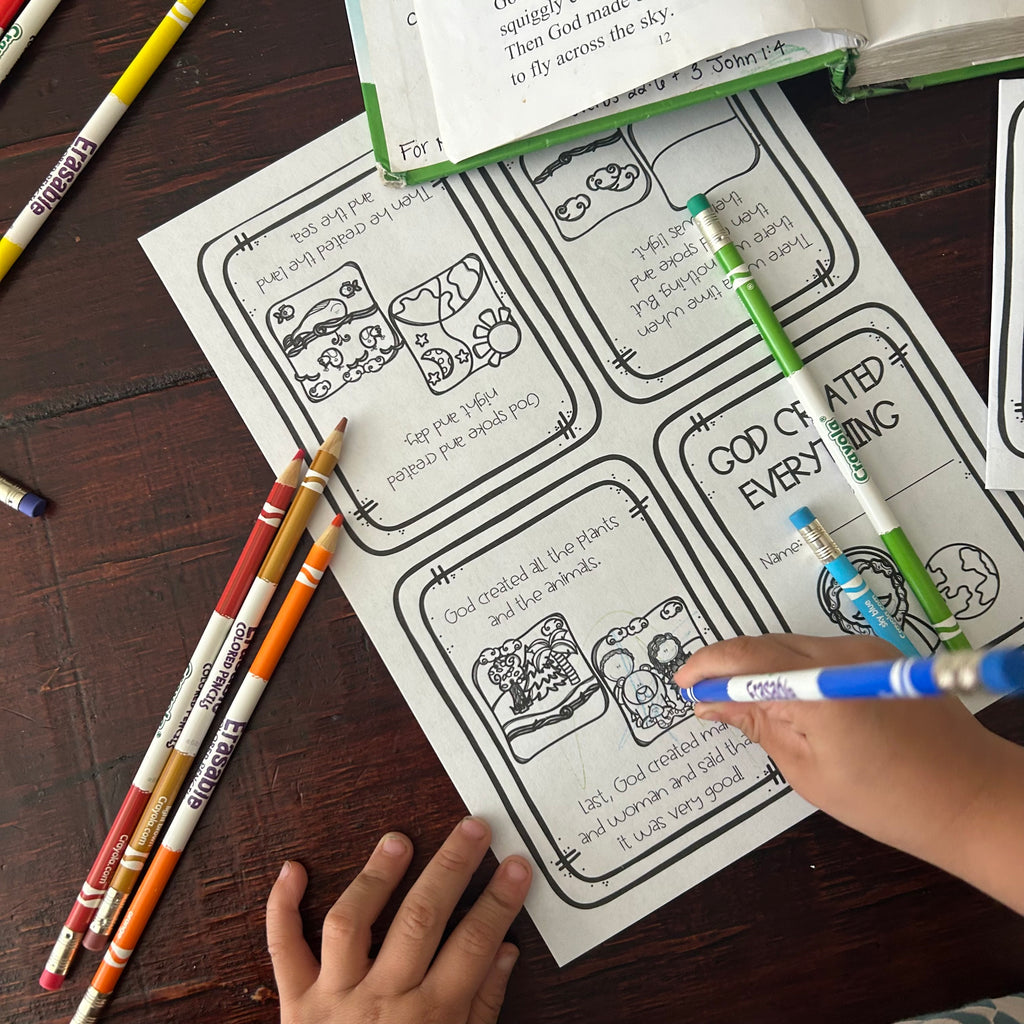 God Created Everything | Mini Book Printable