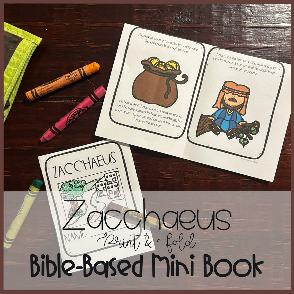 Zacchaeus | Mini Book Printable