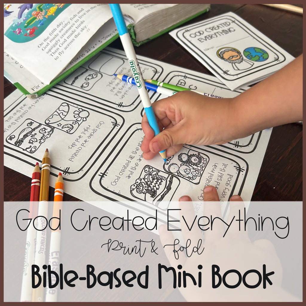 God Created Everything | Mini Book Printable