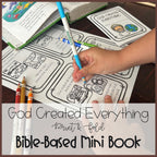 God Created Everything | Mini Book Printable