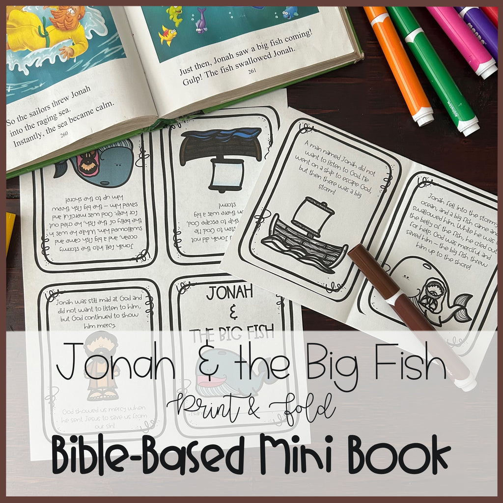 Jonah and the Big Fish | Mini Book Printables