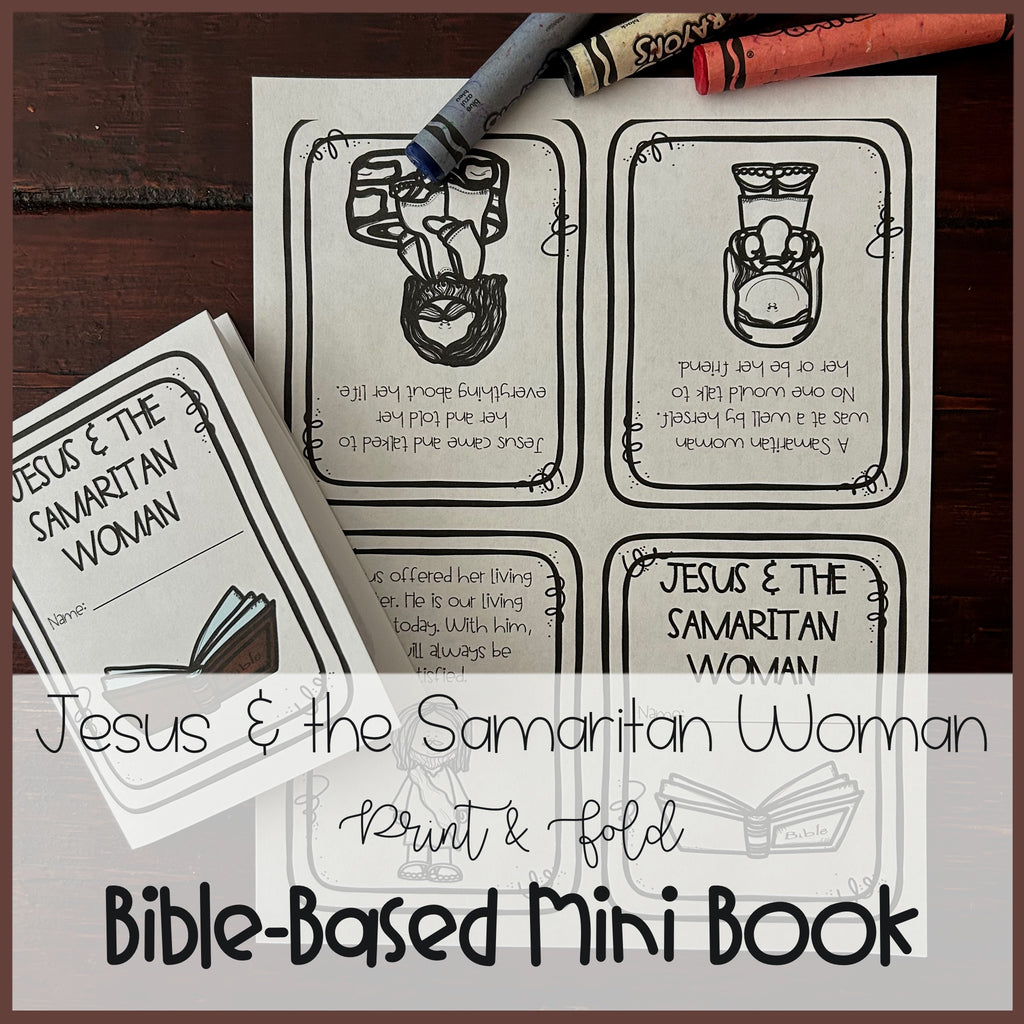 Jesus and the Samaritan Woman | Mini Book Printables