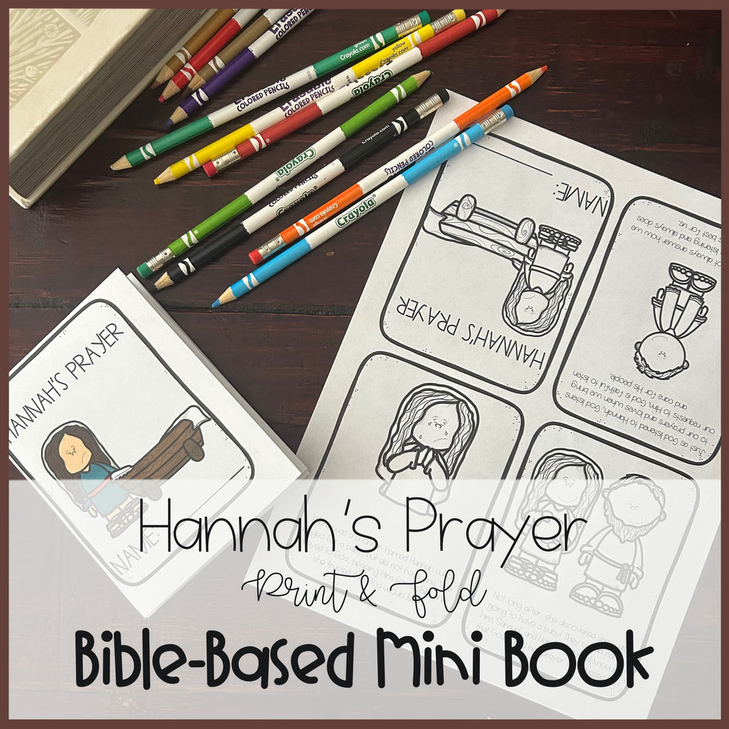 Hannah Prays to God | Mini Book Printables