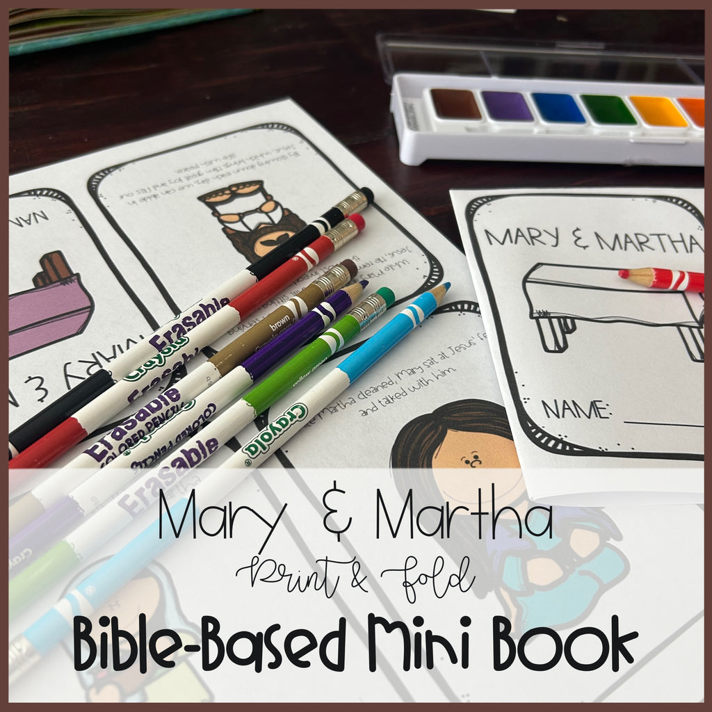 Mary and Martha | Mini Book Printables