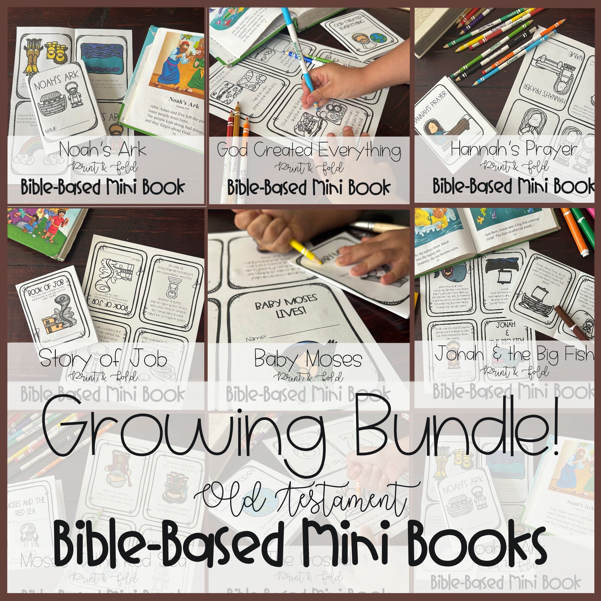 *BUNDLE: Old Testament Mini Book Printables