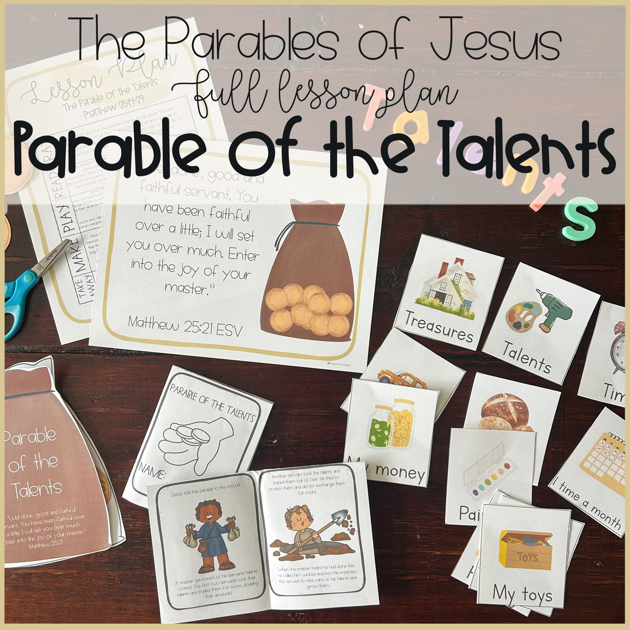 Parable of the Talents Lesson Plan for Toddlers and Preschoolers | Parables of Jesus