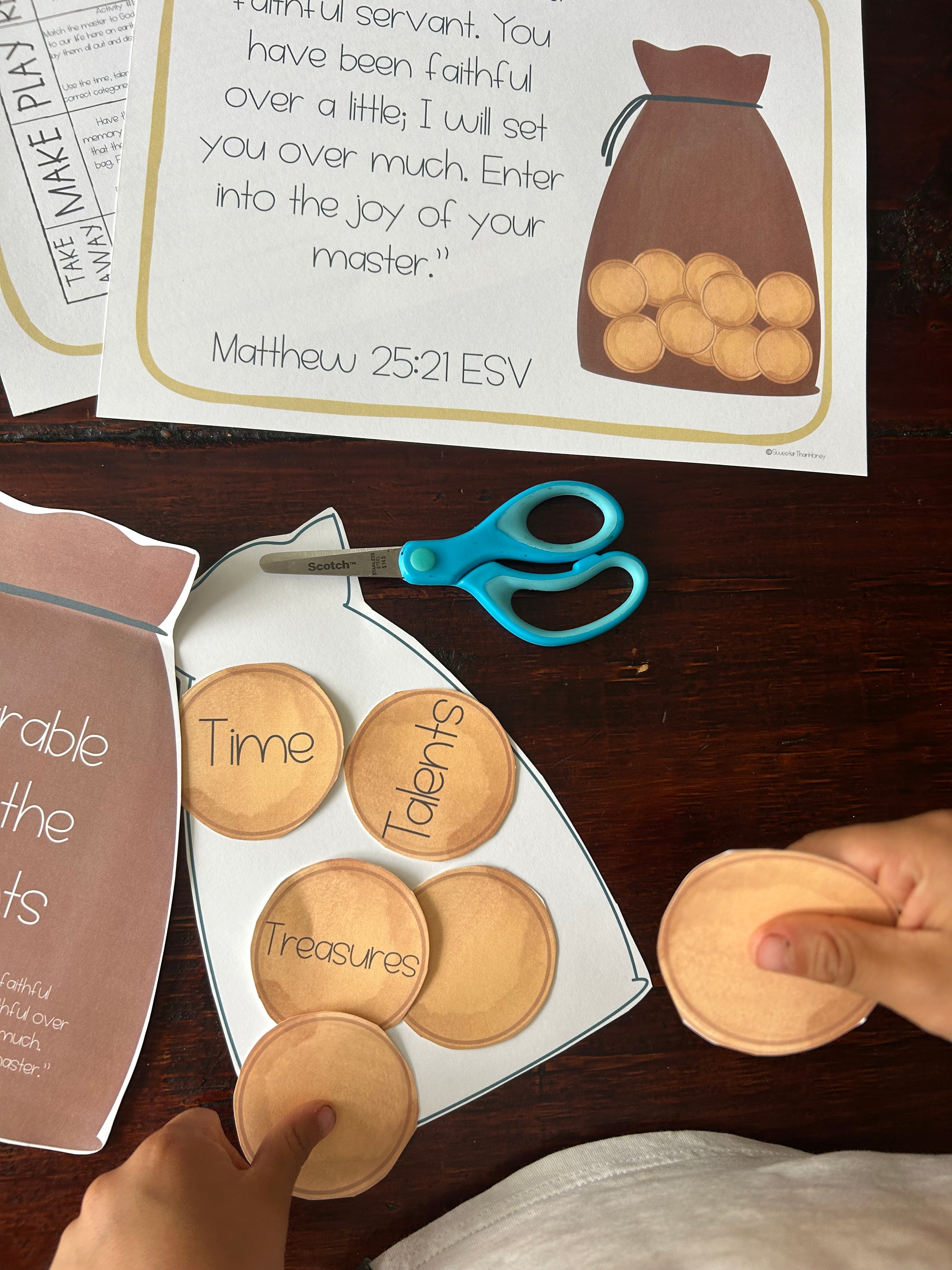 Parable of the Talents Lesson Plan for Toddlers and Preschoolers | Parables of Jesus
