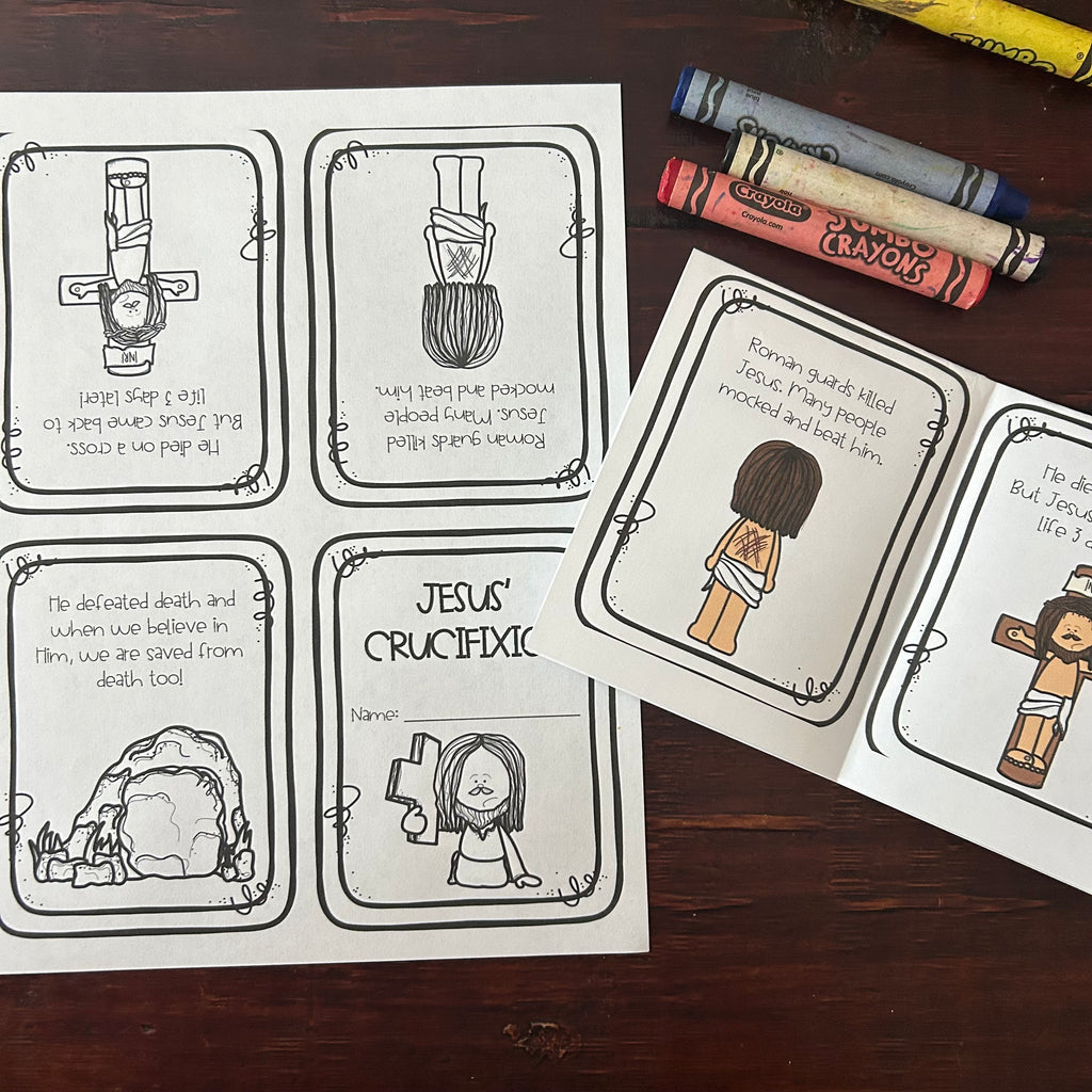 Jesus’ Crucifixion | Mini Book Printables