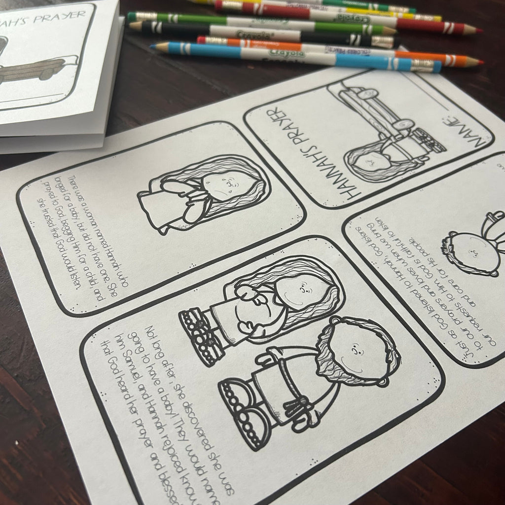 Hannah Prays to God | Mini Book Printables