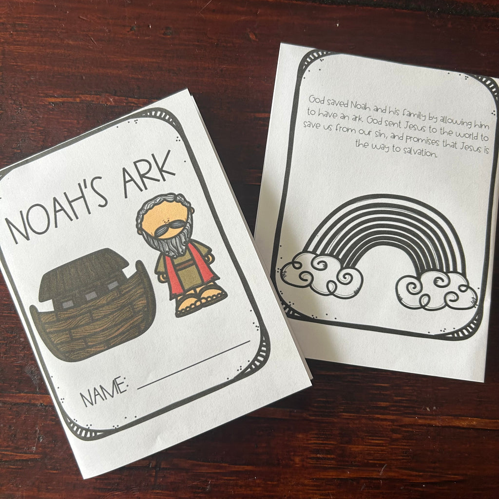 Noah’s Ark | Mini Book Printables