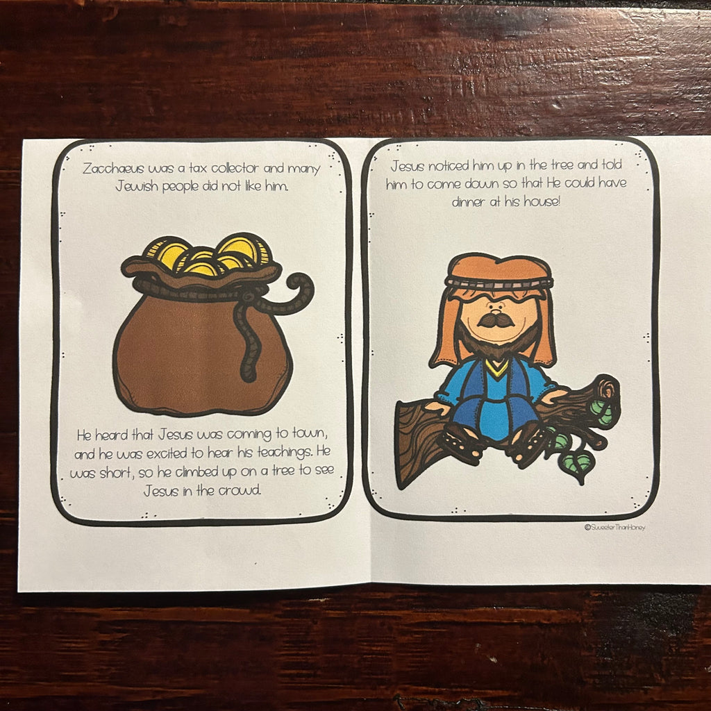 Zacchaeus | Mini Book Printable